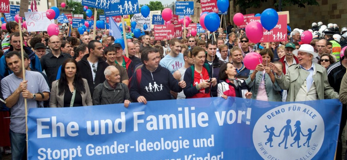 Demo für Alle, Familienschutzdemo am 28.6.2014 in Stuttgart.
